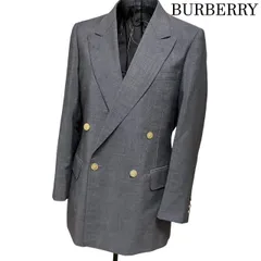 Burberrys バーバリー 紺ブレ モヘア混 ダブル セットアップ 金ボタン ホースロゴ ヴィンテージ メンズ/レディース