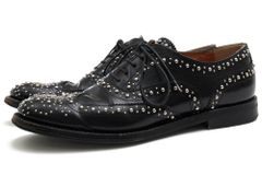 美品 tao COMME des GARCONS スタッズ レザーシューズ - メルカリ