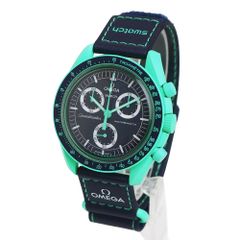 Moonswatch ターコイズ 純正オプションバンド付き - メルカリ