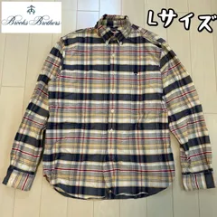 美品　Brooks Brothers ブルックスブラザーズチェック柄ネルシャツL