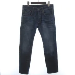 ジースターロウ G-Star RAW デニムパンツ ストレート ボタンフライ インディゴブルー W30 L32