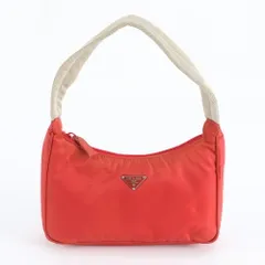 美品 プラダ テスート ナイロン トライアングルロゴ ハンドバッグ トート レディース EBM DT11-1【中古】