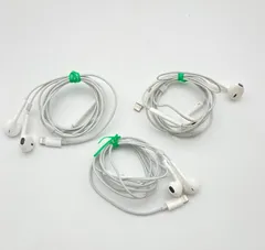 Apple純正イヤホン　イヤポッズ　Earpods ライトニング　3個セット　＜管理Ｎo.A107＞