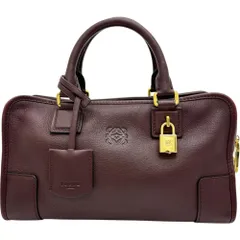 【LOEWE/ロエベ】アマソナ28 ハンドバッグ レザー ボルドーレッド/ゴールド金具 レディース 【中古】【真子質店】【BL】のサムネイル