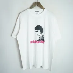 極美品 transport トランスポート ロゴ Tシャツ COCO TEE 半袖カットソー コットン サイズXL ホワイト白1022P♪のサムネイル