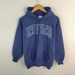 90s Hanes ヘインズ スウェット パーカー ロゴプリント ネイビー Mサイズ メンズ 古着 ストリート アメカジ