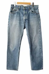 リーバイス Levi's 505 80s USA製 オレンジタブ スモールe ボタン裏585 デニム パンツ ジーンズ W35 青 インディゴ ブランド古着ベクトル 中古260123