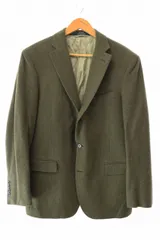 ラルフローレン RALPH LAUREN POLO ポロ チェック テーラード ジャケット ブレザー オリーブ ブランド古着ベクトル 中古●■260128
