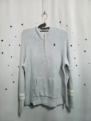 ワイドアングル レディース ハーフジップアップ プルオーバー ニット 95_8
