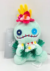 ディズニーストア プラッシュキーチェーン Stitch Aloha スクランプ