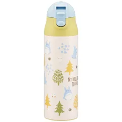 【新品】 スケーター(Skater) 調乳用 保温 ステンレスボトル ミルク作りに便利な水筒 500ml 持ち運びに便利な軽量タイプ トトロ フォレスト SMIB5-A 0のサムネイル