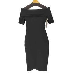 専用 ザロウ ワンピース ドレス オフショルダー ストレッチ 黒 M
