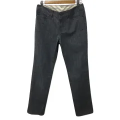 アマカ AMACA パンツ デニム ジーンズ テーパード ロング ジップフライ 無地 38 グレー