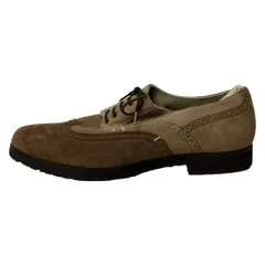 FOOT THE COACHER(フットザコーチャー) シューズ 8 1/2 メンズ - ダークブラウン×ベージュ×ライトブラウン ウィングチップのサムネイル