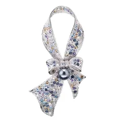 FASELE ブローチ リボンブローチ 復古 リボン 蝶結び キラキラ オシャレ コサージュ ジルコニア レディース スーツ ジャケット アクセサリー ファッション フォーマル お呼ばれ ドレス 発表会 卒業式 入学式 結婚式 プレゼント ギフト 0