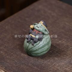 サイン入り】湯布院 輪葉葉招き猫 踊る猫 四葉のクローバー - メルカリ