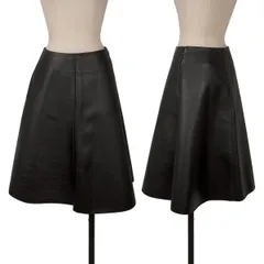 3.1フィリップリム3.1 Phillip Lim シープレザー台形スカート 黒のサムネイル