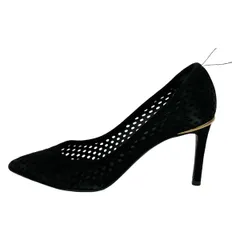 LOUIS VUITTON(ルイヴィトン) パンプス 34 1/2 レディース - 黒 パンチング