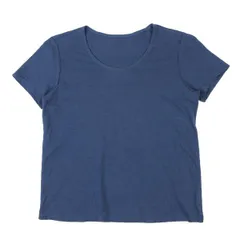 ヨーガンレールJURGEN LEHL コットンリネンTシャツ 青Sのサムネイル