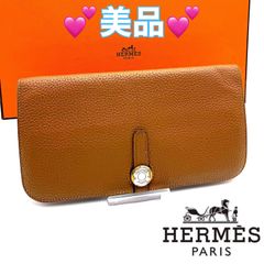 エルメス HERMES 二つ折り長財布 ドゴン デュオ フー レディース 