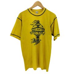 B'z　ビーズ　Ｔシャツ 2002ライブ　リンガーＴシャツ　イエロー　M B'z ビーズ Tシャツ 2002ライブ リンガーTシャツ イエロー M - メルカリ