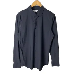 ザラ ZARA ロングスリーブ シャツ カジュアルシャツ 長袖 M ネイビー