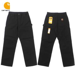 [신품/US 수입/정규품] 카 하트 Carhartt Loose Fit Washed Duck Utility Work Pants Carhartt Black 워시 덕 워크 단가리 페인터 팬츠 B11 블랙