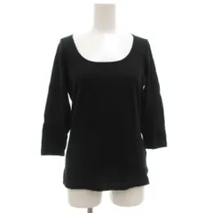 プロポーション ボディドレッシング PROPORTION BODY DRESSING ニット カットソー 3 七分袖 薄手 黒 ブラック /GV