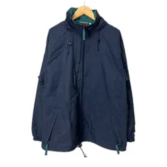エルエルビーン L.L.BEAN オールドナイロンジャケット 90s スタンドカラー ジャケット ジップアップ M ネイビー