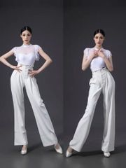 ADSJAPAN TID XS 社交ダンス パンツ レッスンウェア☆裾直し済み