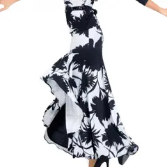 新品 社交ダンス 競技用、練習用、日常用 社交ダンス　衣装　ダンスドレス　ダンススカート ダンスウェアのサムネイル