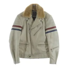 SCHOTT (ショット) USED加工 ダブルライダースジャケット ホワイト 3101020