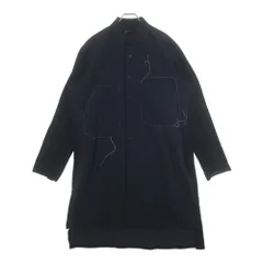 Y-3 (ワイスリー) ステッチデザイン マルチポケット ダメージ加工 コート ブラック DP0567のサムネイル