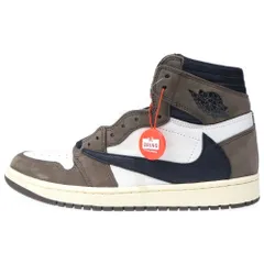 NIKE (ナイキ) ×TRAVIS SCOTT AIR JORDAN 1 RETRO HIGH OG TS SP トラヴィススコット エアジョーダン 1 レトロ ハイカットスニーカー US9/27cm CD4487-100