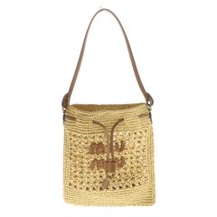 miu miu 巾着【新品未使用】MIU MIU クロシェラフィアバッグ - メルカリ