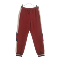 GUCCI (グッチ) Neoprene Track Webbed Pant サイドロゴ トラックパンツ レッド 715190のサムネイル