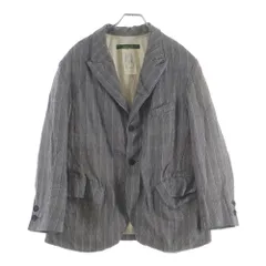 Paul Harnden (ポールハーデン) Mens Blazer ウール ピークドラペル スタンドカラー ノーベント 4B テーラードジャケット ブレザー ブラックのサムネイル