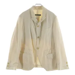 Paul Harnden (ポールハーデン) Mens Blazer ウール ピークドラペル スタンドカラー ノーベント 4B テーラードジャケット ブレザー アイボリーのサムネイル