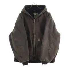 CARHARTT (カーハート) 00s VINTAGE ACTIVE JACKET ヴィンテージ アクティブジャケット デニムジップアップパーカー ブラウン