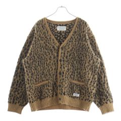 美品 20FW ワコマリア レオパード ジャカードカーディガン 野村訓市