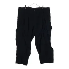Yohji Yamamoto POUR HOMME (ヨウジヤマモト プールオム) 3SS ランダムタックウールワイドスラックスパンツ ブラック HZ-P54-100のサムネイル