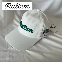 新品 マルボンゴルフ malbon golf 帽子 キャップ ホワイト