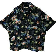 矢沢永吉 レーヨンアロハシャツ Lサイズ E.YAZAWA オープンカラー