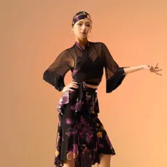 新品 社交ダンス 競技用、練習用、日常用 社交ダンス衣装　ダンスウェア　ダンストップスのサムネイル