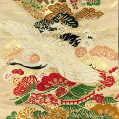 袋帯 正絹 振袖・訪問着 アンティーク レトロ[あE446]