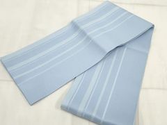 夏物 紗の八寸名古屋帯（斜め縞文）長382 正絹美品 - メルカリ