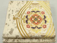 A3226 ○高級 正絹 唐織 六通 袋帯 華文 花文 - メルカリ