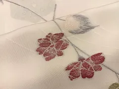 平和屋着物■上質な小紋　亀甲枝葉文　正絹　逸品　BAAX4548mz