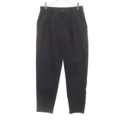 MORGANHOMME モルガンオム チェック柄 ロングパンツ M ブラック系 メンズ 古着のサムネイル