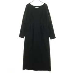 美品 Sonny Label サニーレーベル 長袖 ロングワンピース F ブラック URBAN RESEARCH アーバンリサーチ レディース 古着